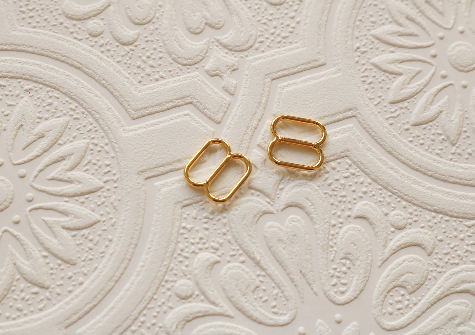 22K Gold-Plated Extra-Wide Sliders for Bra Making, 1/2"