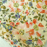 Yellow/Pink Cotton Floral Voile Fabric